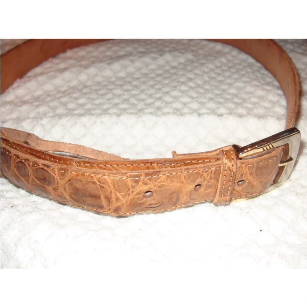 Crocodile Handmade Leather Belt